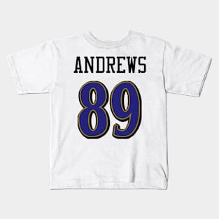 Baltimore Ravens Andrews 89 American Football Kids T-Shirt